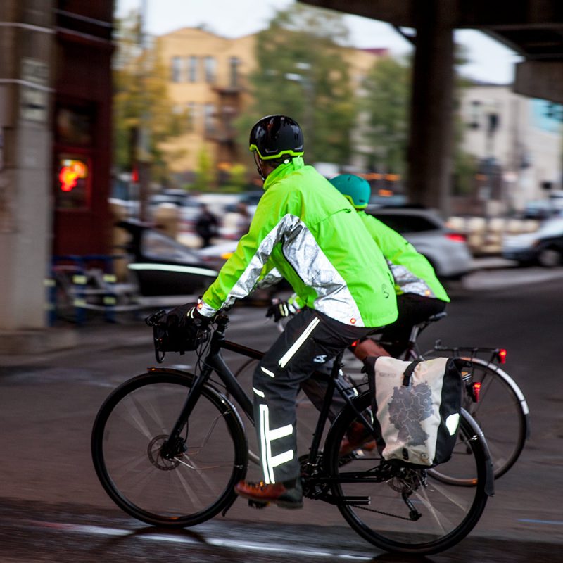 Showers Pass Hi-Vis cycling jacket