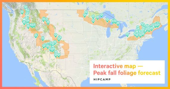 hipcamp fall foliage map Gearminded.com