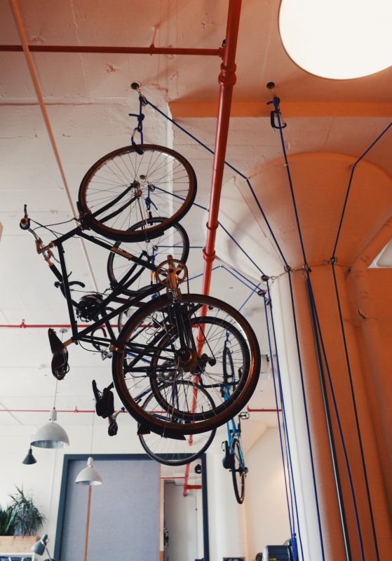 Ceiling bike rack gearminded.com