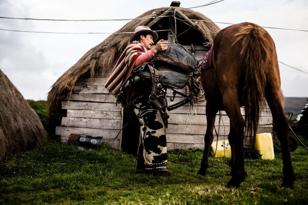 Traditional Chagra Cowboy in Ecuador