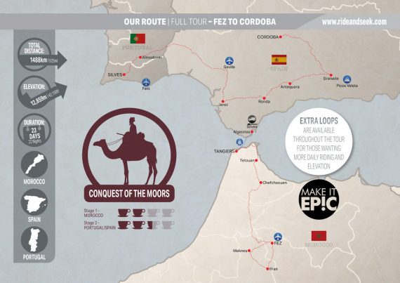 Ride & Seek Unveils "Conquest of the Moors" Cycling Tour Across Morocco, Portugal and Spain | Gearminded.com