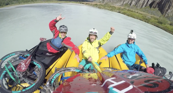 Three friends in Kokopelli Packrafts