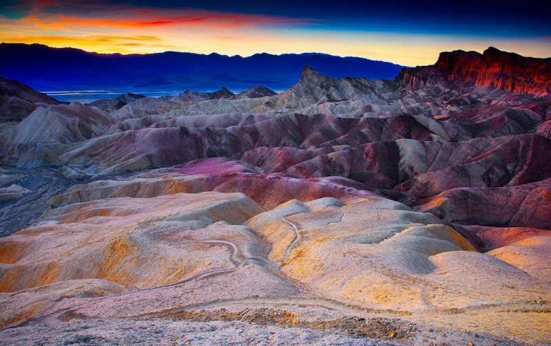 Sunset over Death Valley National Park