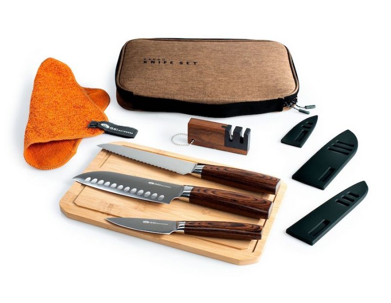 Camping knife set