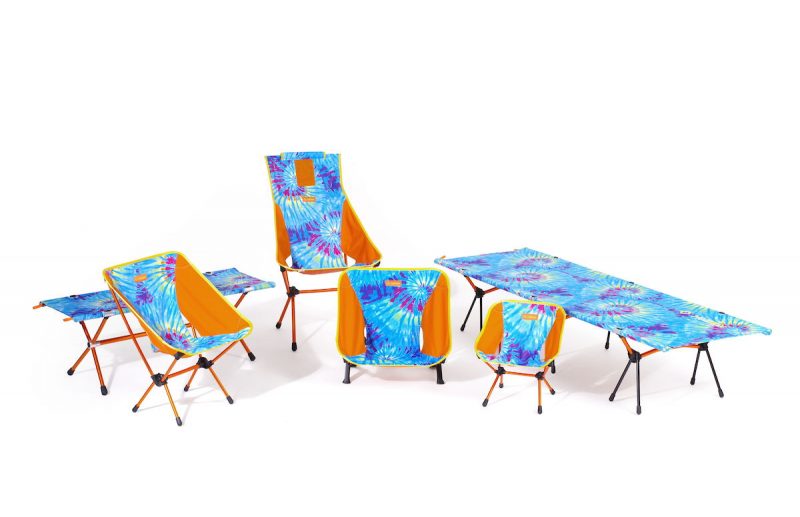 Designer, Artist and Tie Dye Collector Tae-hun Kim Dives Deep into His Archives to Create a Vibrant New Collection on a Canvas of Lightweight, Packable Furniture