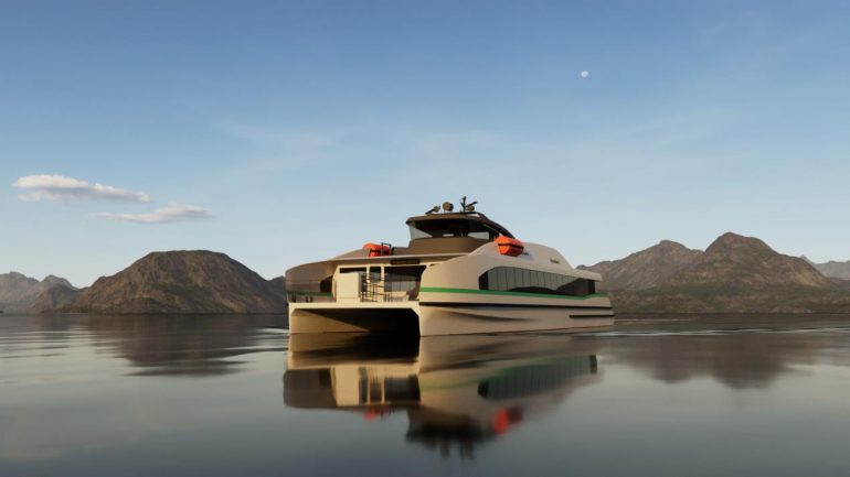 Partners in the TrAM (Transport – Advanced and Modular) project are excited to announce that construction has commenced on the world’s first fully electric passenger fast ferry at the Fjellstrand shipyard on the west coast of Norway.