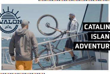 Tasco team mountain biking on Catalina Island