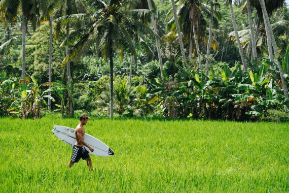 Surfer Rio Waida in Bali