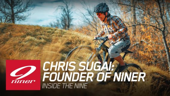 Niner founder Chris Sugai riding his mountain bike