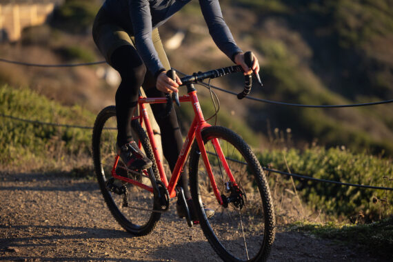 Man riding the Ritchey Swiss Cross cyclocross bike.