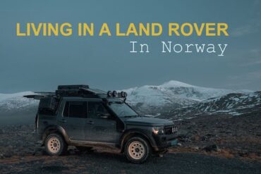 Land Rover Discovery 4 on a campsite in Norway