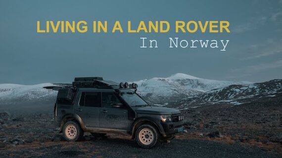 Land Rover Discovery 4 on a campsite in Norway