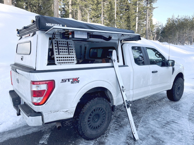 Ford F-150 with a Super Pacific X1 camper and VarioHeat Furnace 