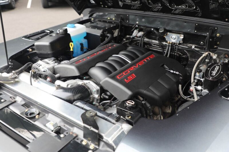 The LS3 engine is a 8 cylinder 6.2L 480hp engine
