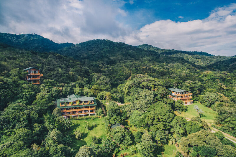 Aerial view of Hotel Belmar in Monteverde Costa Rica