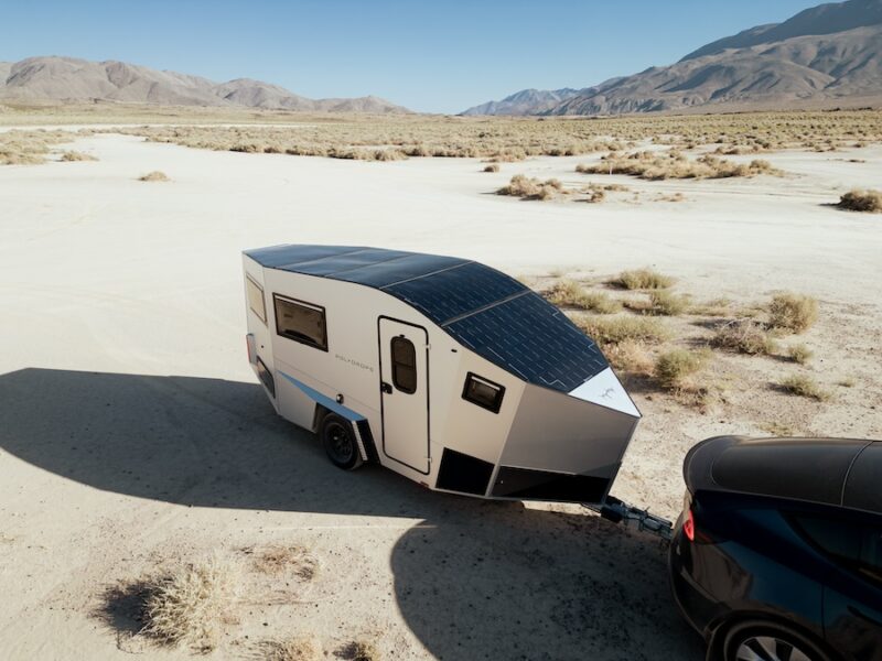 Polydrops P21 trailer in the desert